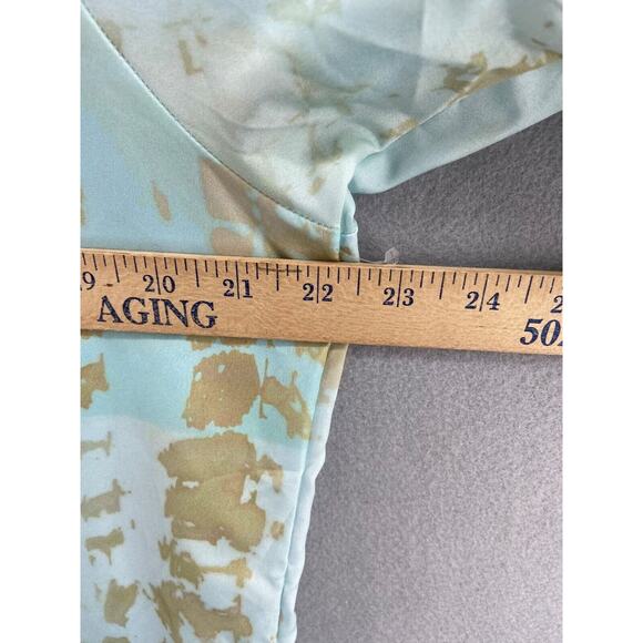 LULLA by BINDVA Coverup Swim Oversize BEACH Kraftin TUNIC Blue Tan OS Lightweigh - Picture 7 of 9